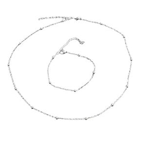 Stainless Steel Necklace and Bracelet Set